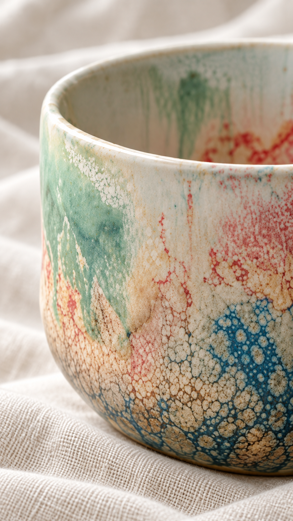 Coastal Mosaic Ceramic Cup