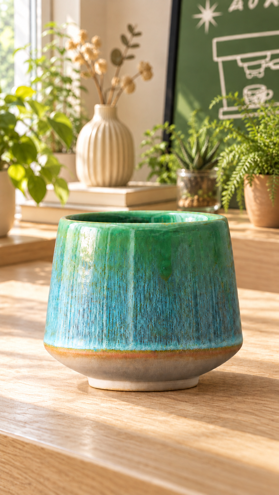 Lagoon Glaze Ceramic Cup