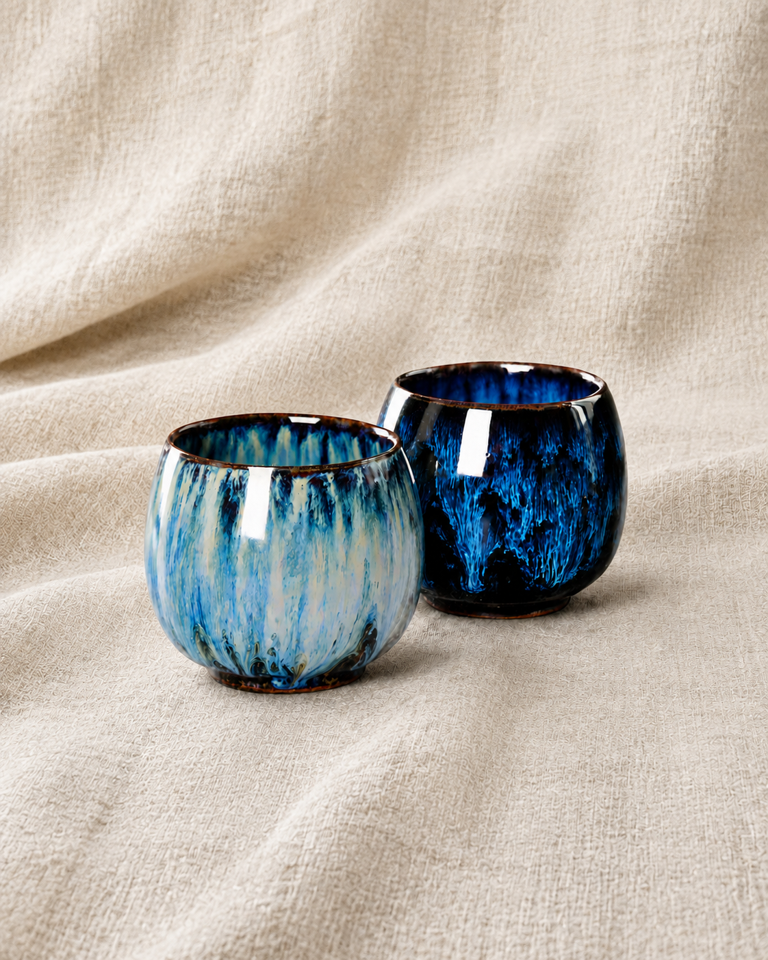 Capri Blue & Blue Grotto Espresso Cup Set