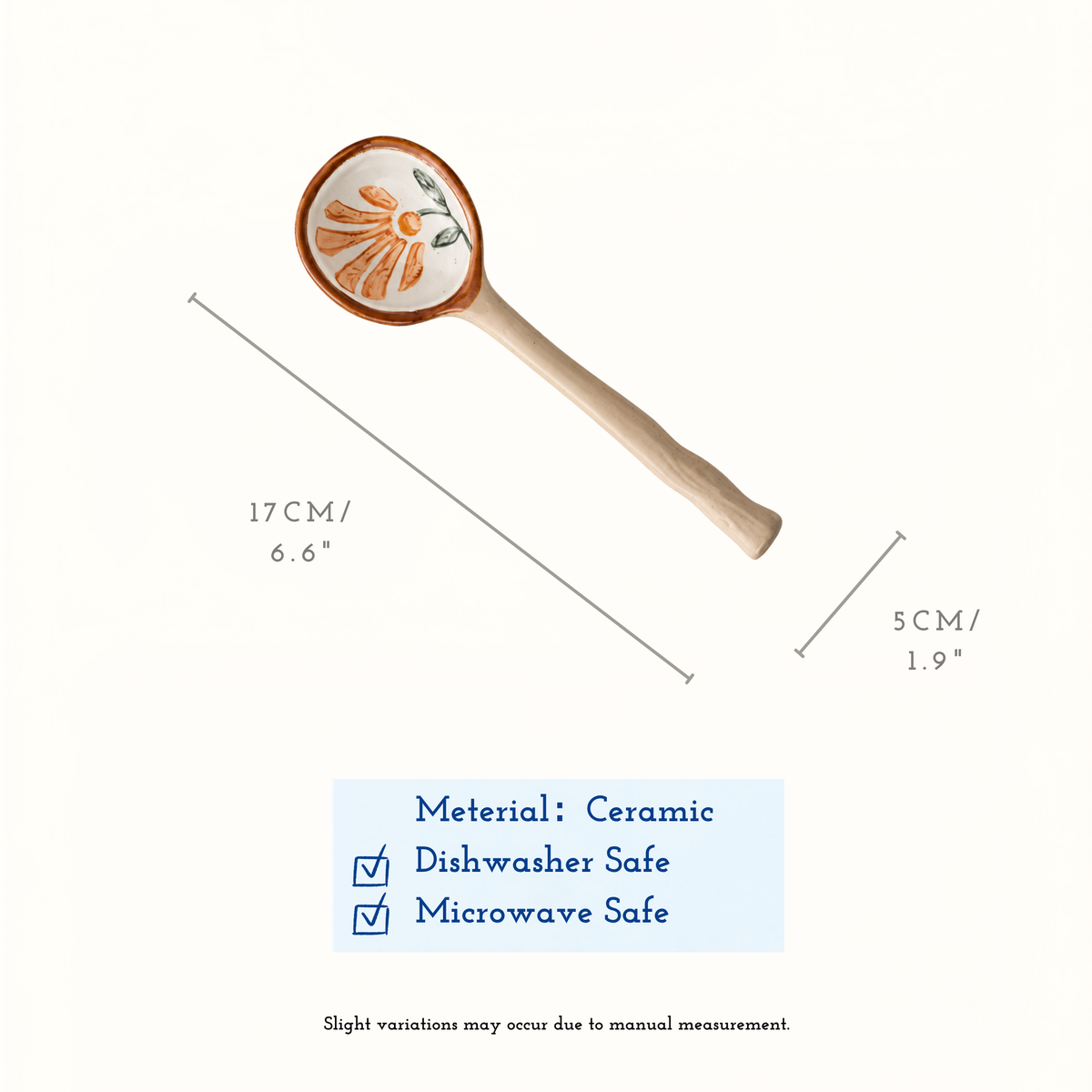 Sunlit Orchard Ceramic Spoon