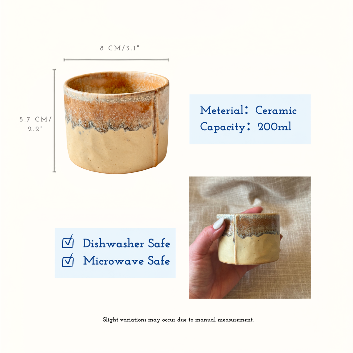 Earthline Sandstone Ceramic Cup
