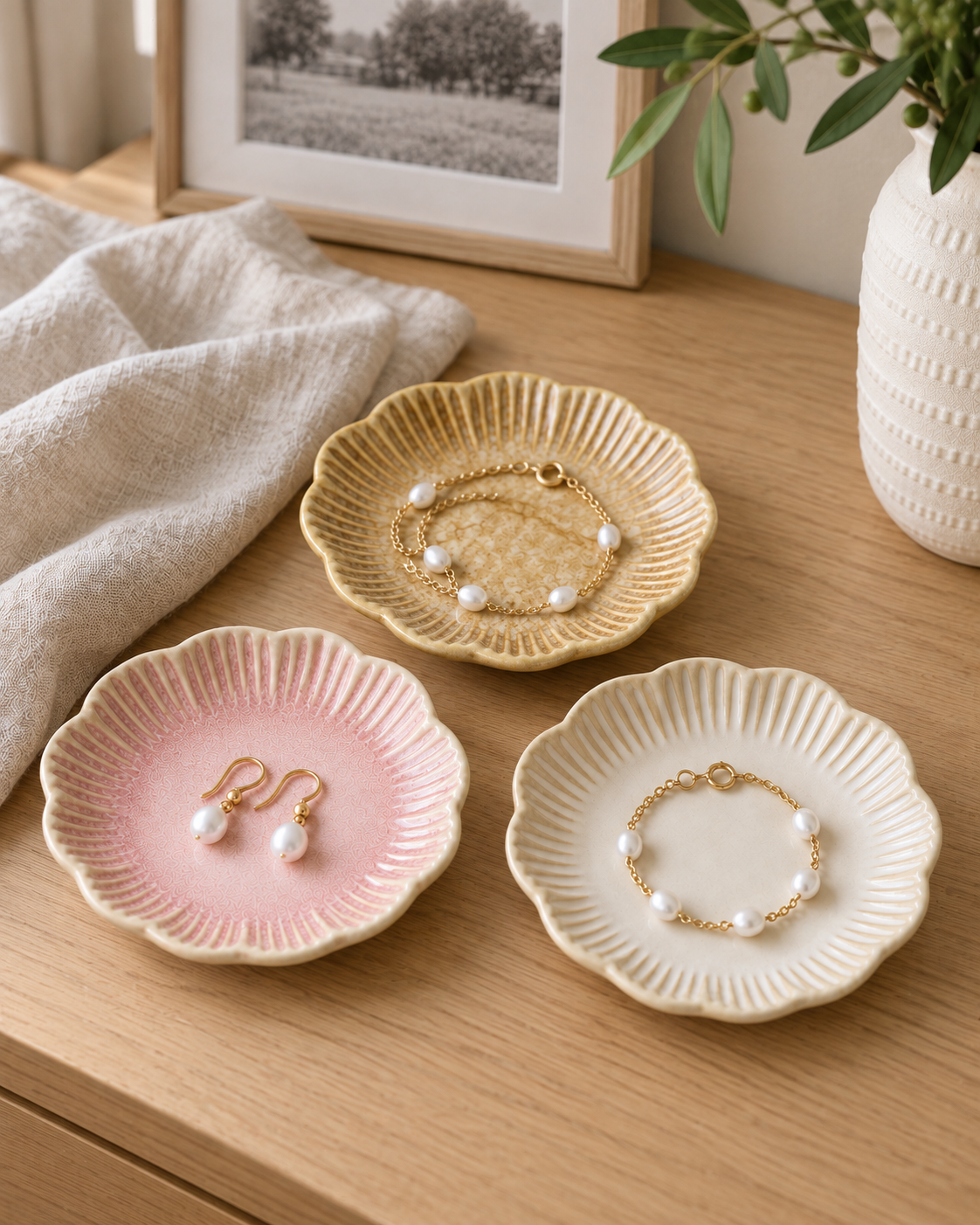 Flower Petal Ceramic Small Plate | Multiple Colours