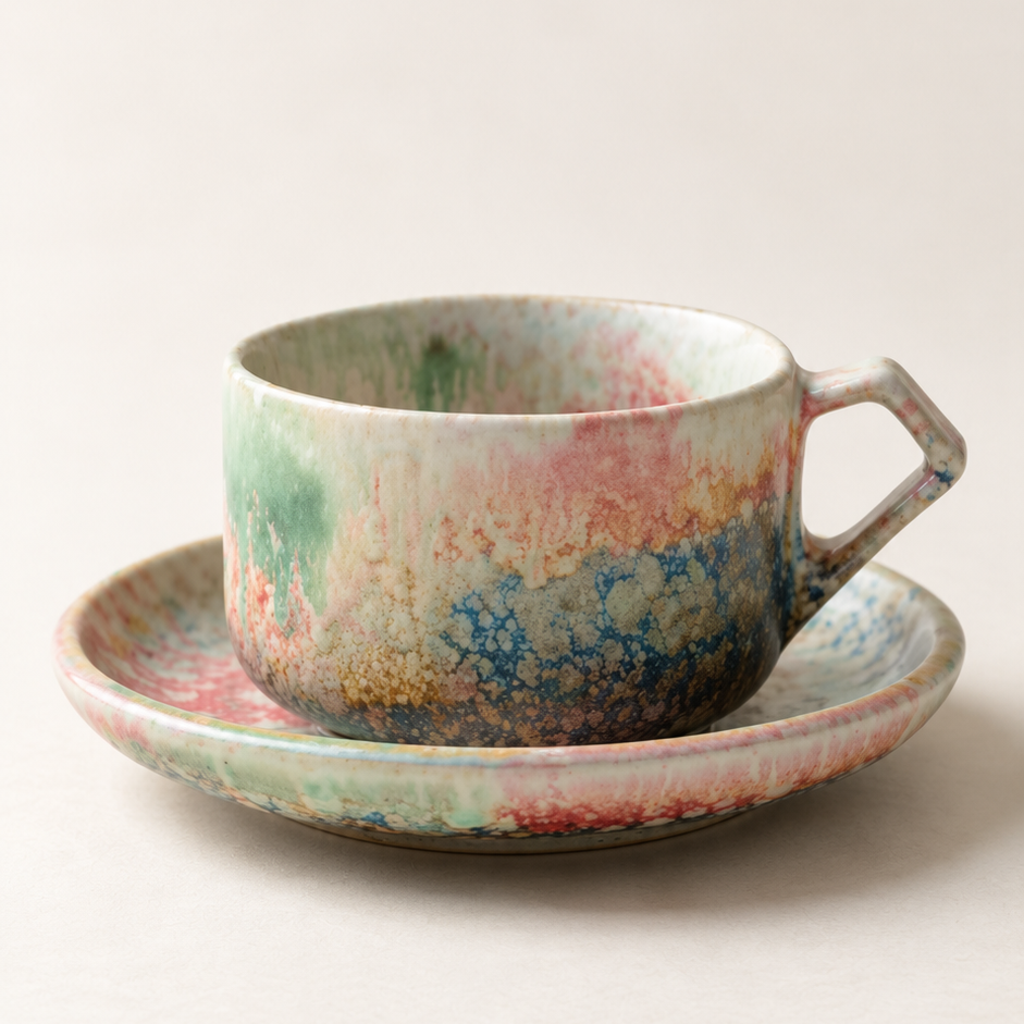 Coastal Mosaic Ceramic Cup