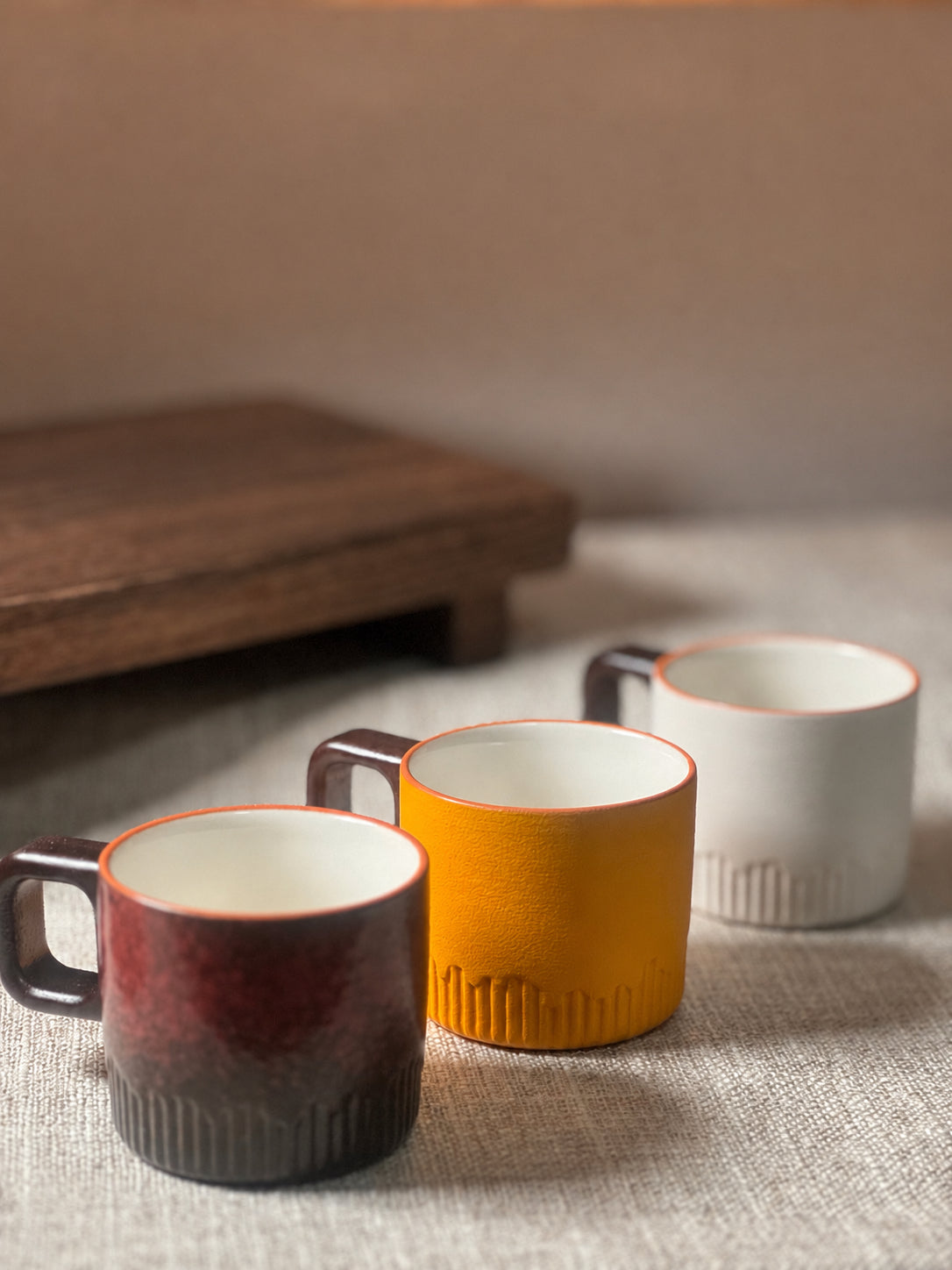 Morning Glow Ribbed Espresso Cup Set