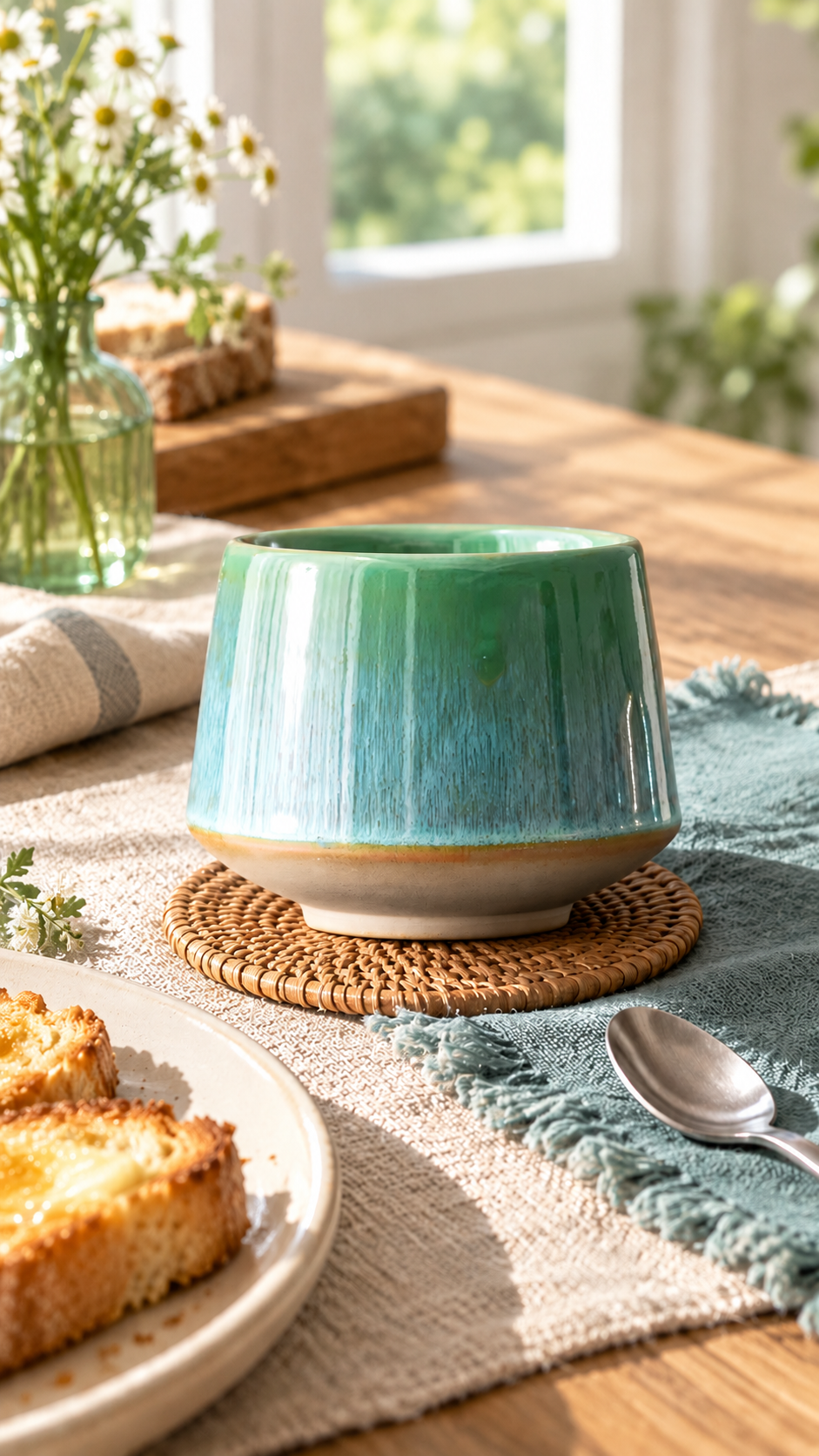 Lagoon Glaze Ceramic Cup