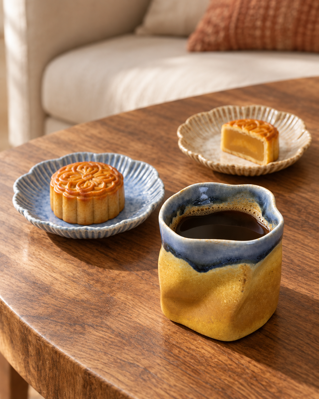 Sunbaked Clay Ceramic Cup