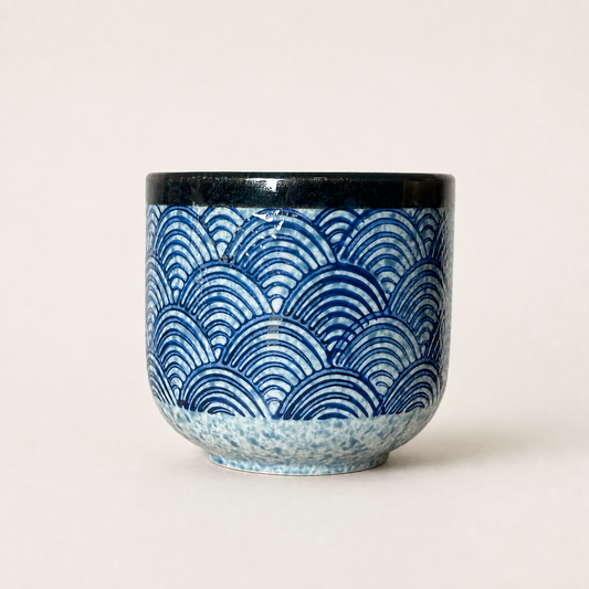 Seigaiha Wave Ceramic Cup
