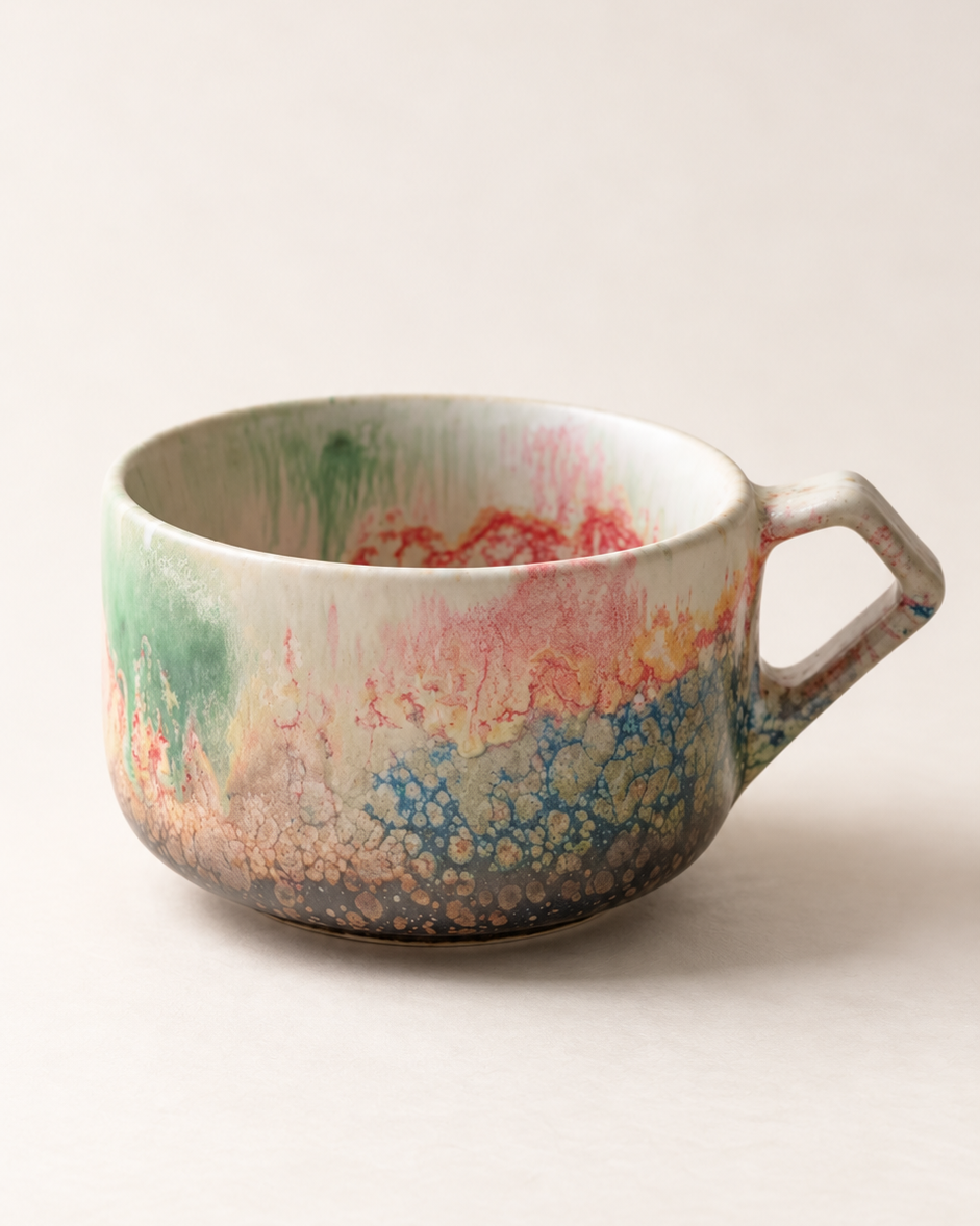 Coastal Mosaic Ceramic Cup