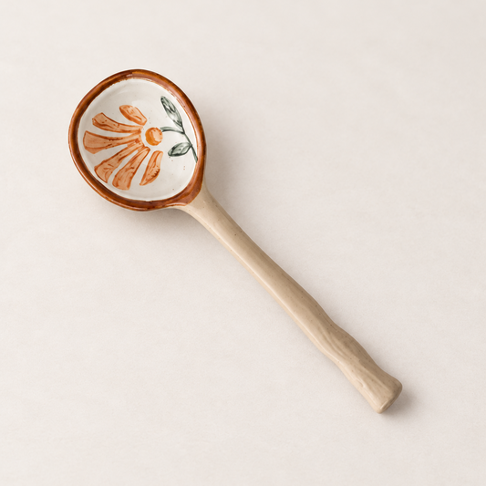 Sunlit Orchard Ceramic Spoon