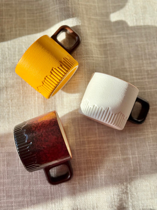 Morning Glow Ribbed Espresso Cup Set