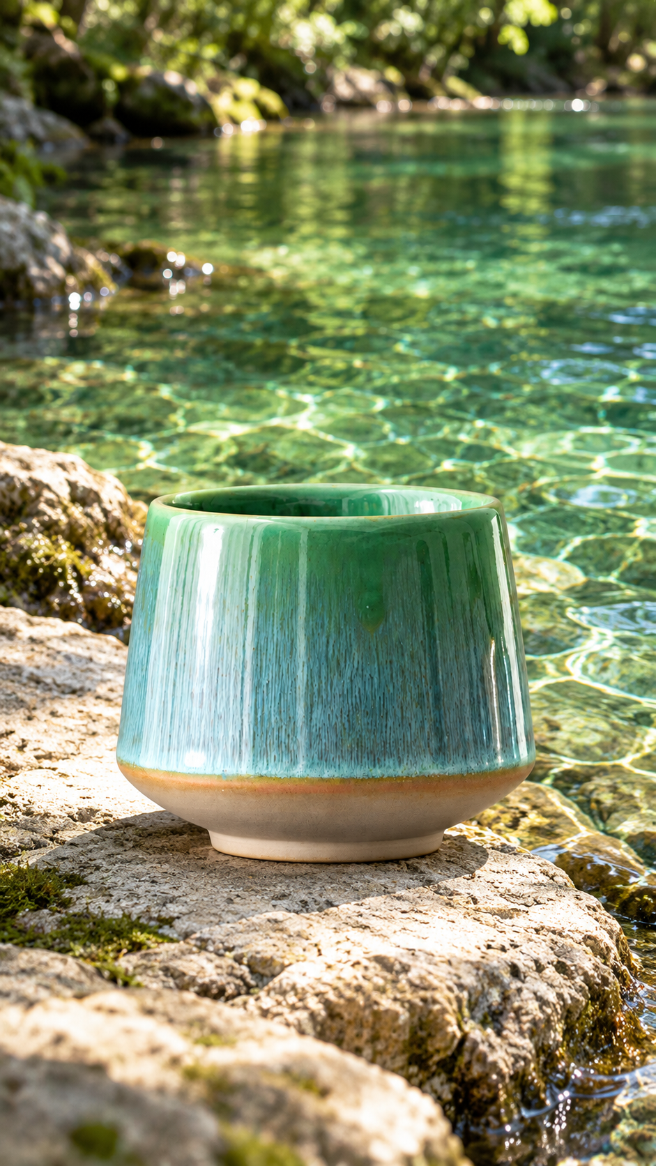 Lagoon Glaze Ceramic Cup