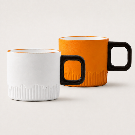 Morning Glow Ribbed Espresso Cup Set