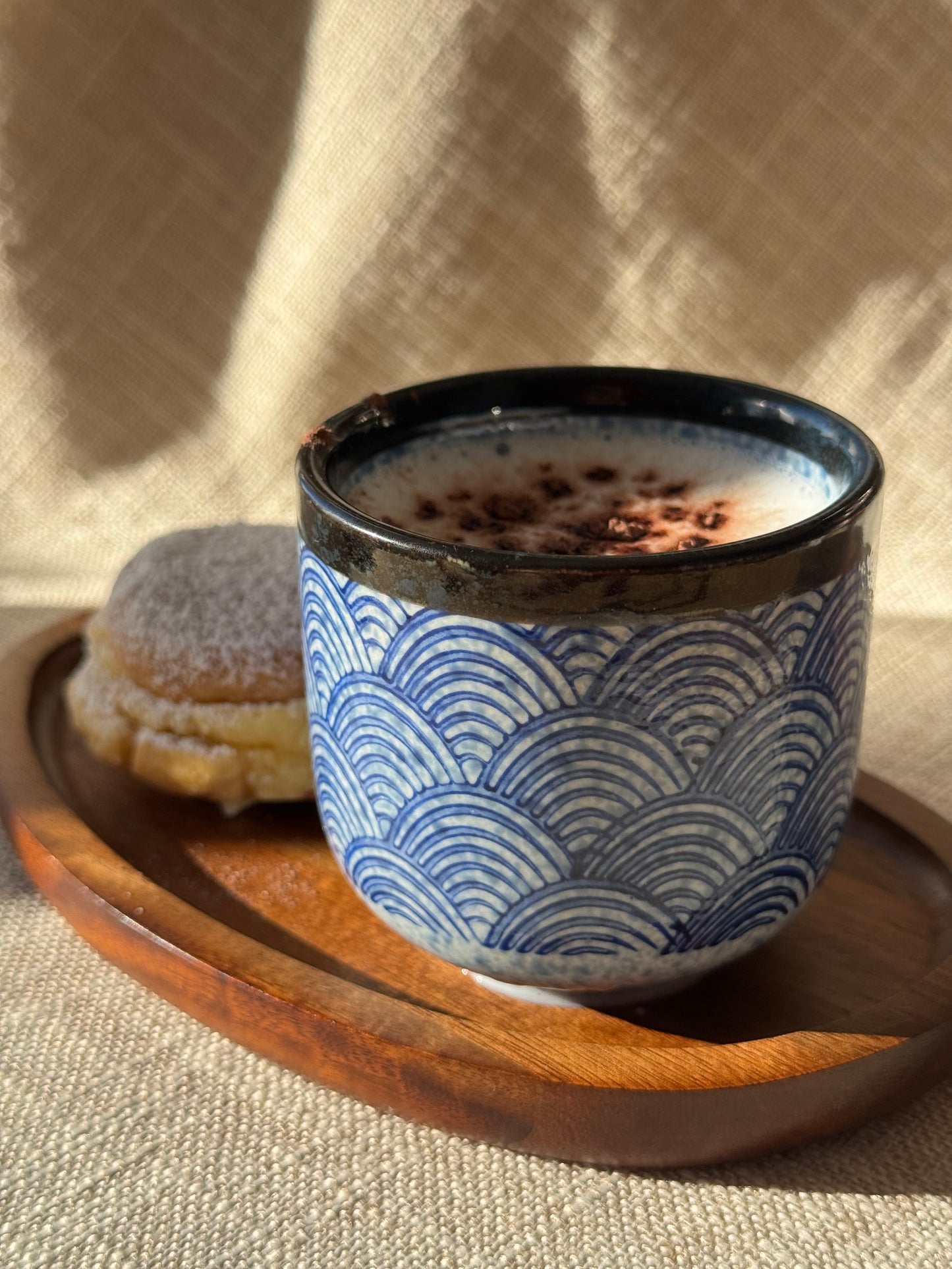 Seigaiha Wave Ceramic Cup