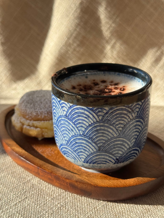Seigaiha Wave Ceramic Cup