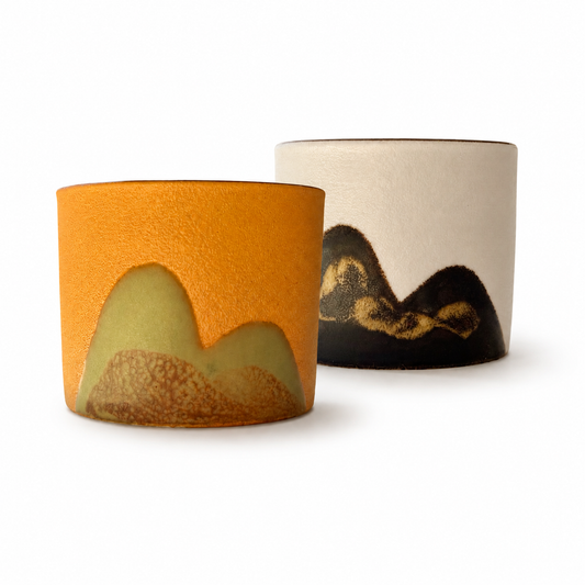 Mountain Ridge Ceramic Espresso Cup Set