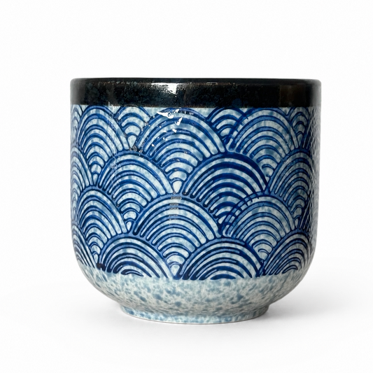 Seigaiha Wave Ceramic Cup