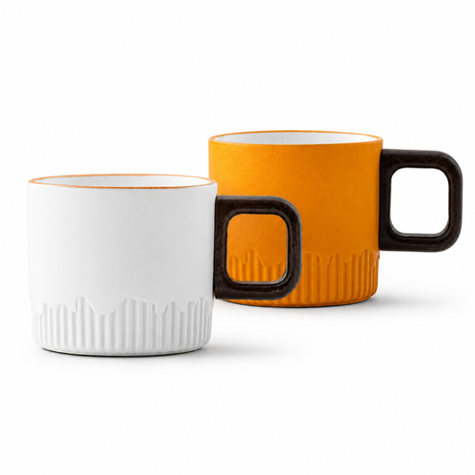Morning Glow Ribbed Espresso Cup Set