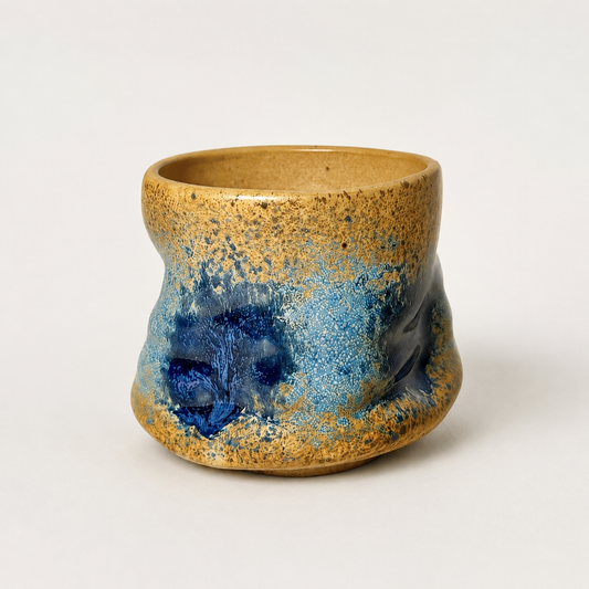 Mediterranean Blue Stone Ceramic Cup