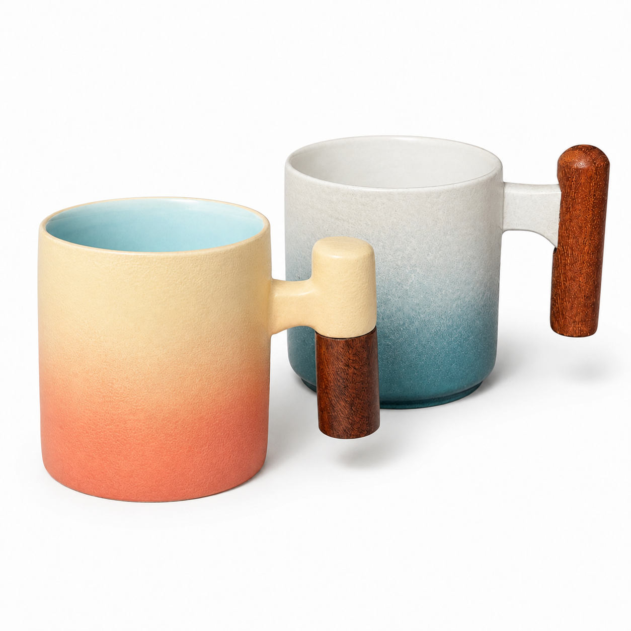 Sunrise Wave Ceramic Espresso Cup Set