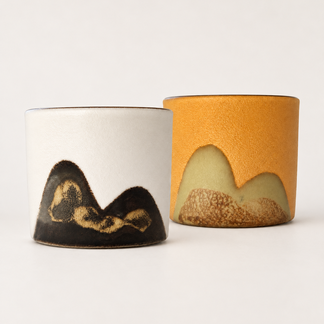 Mountain Ridge Ceramic Espresso Cup Set
