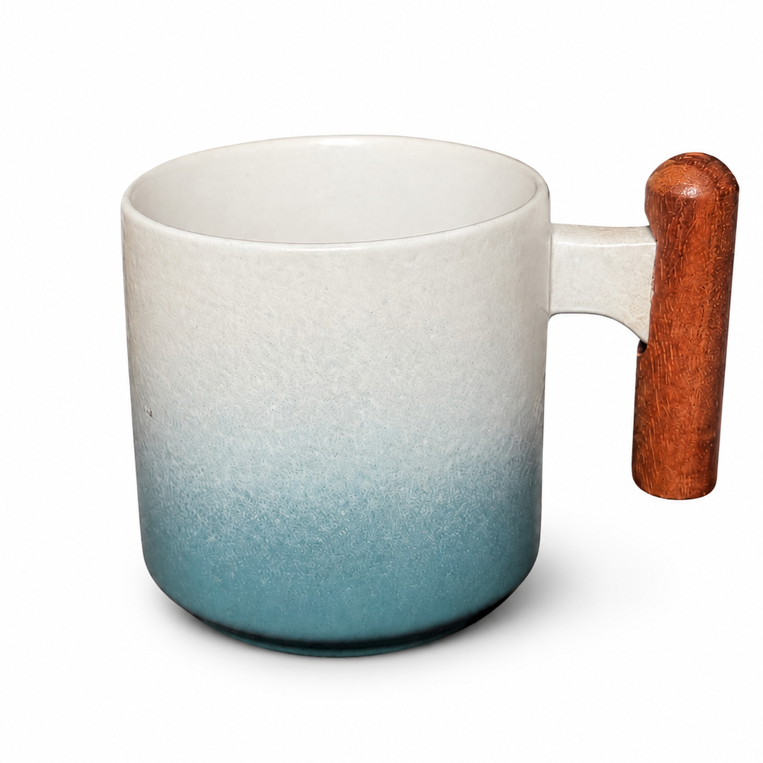 Sunrise Wave Ceramic Espresso Cup