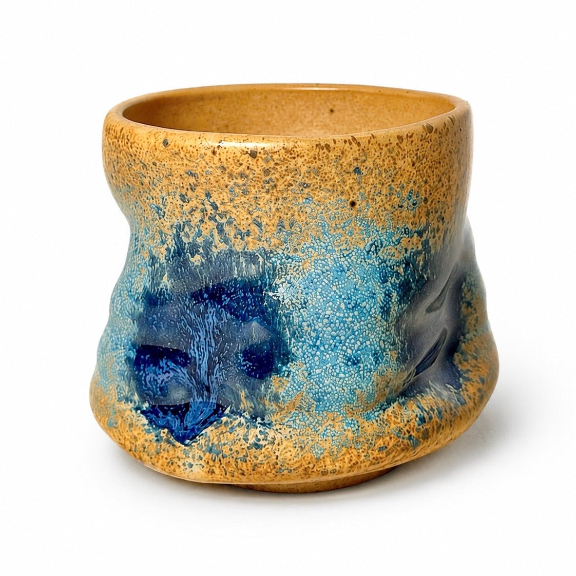 Mediterranean Blue Stone Ceramic Cup