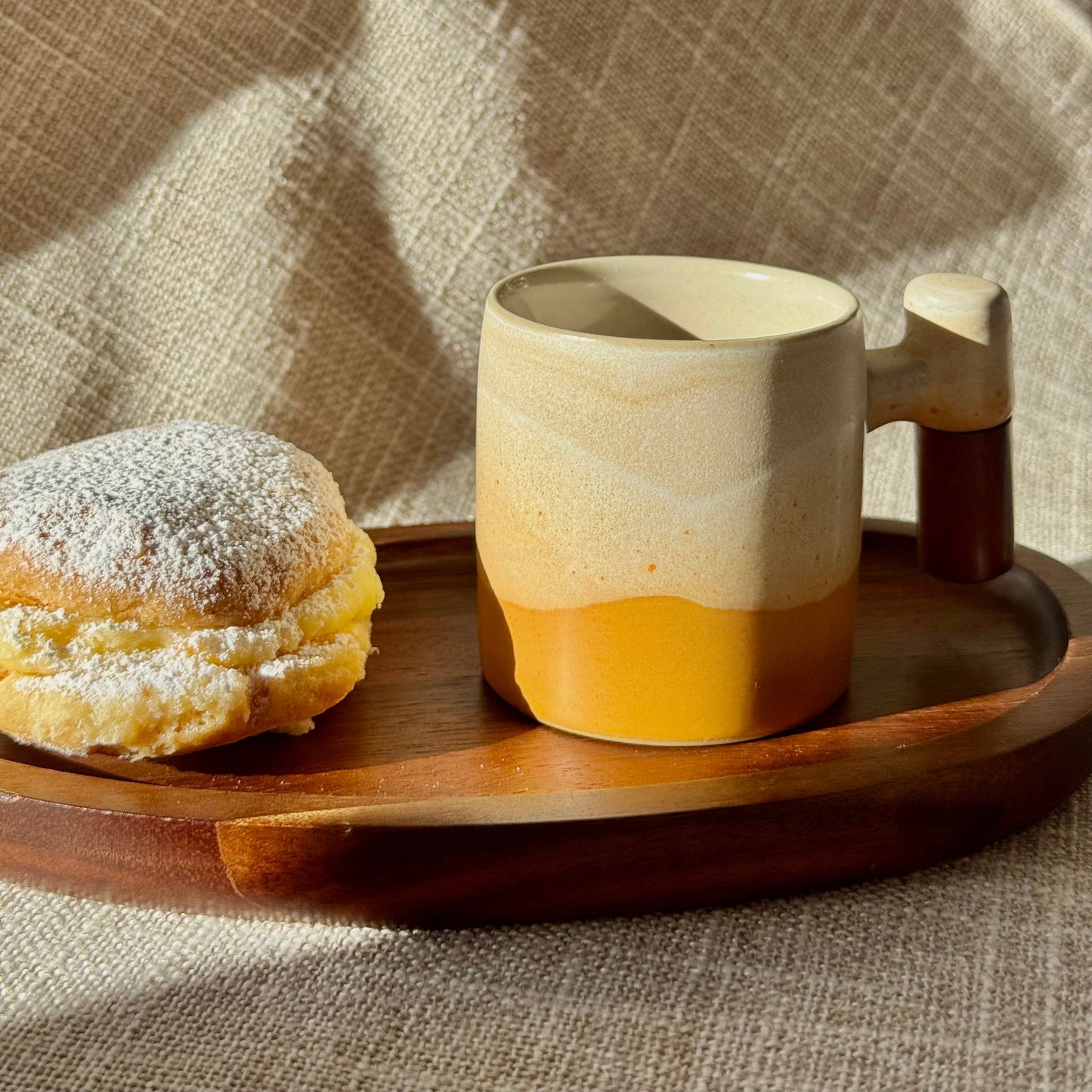 Sunrise Wave Ceramic Espresso Cup