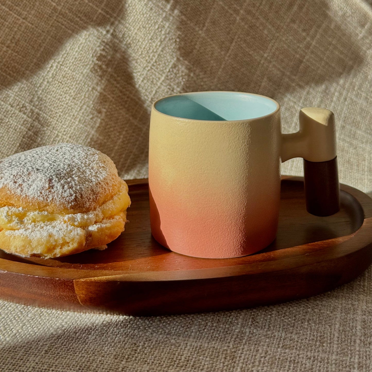 Sunrise Wave Ceramic Espresso Cup