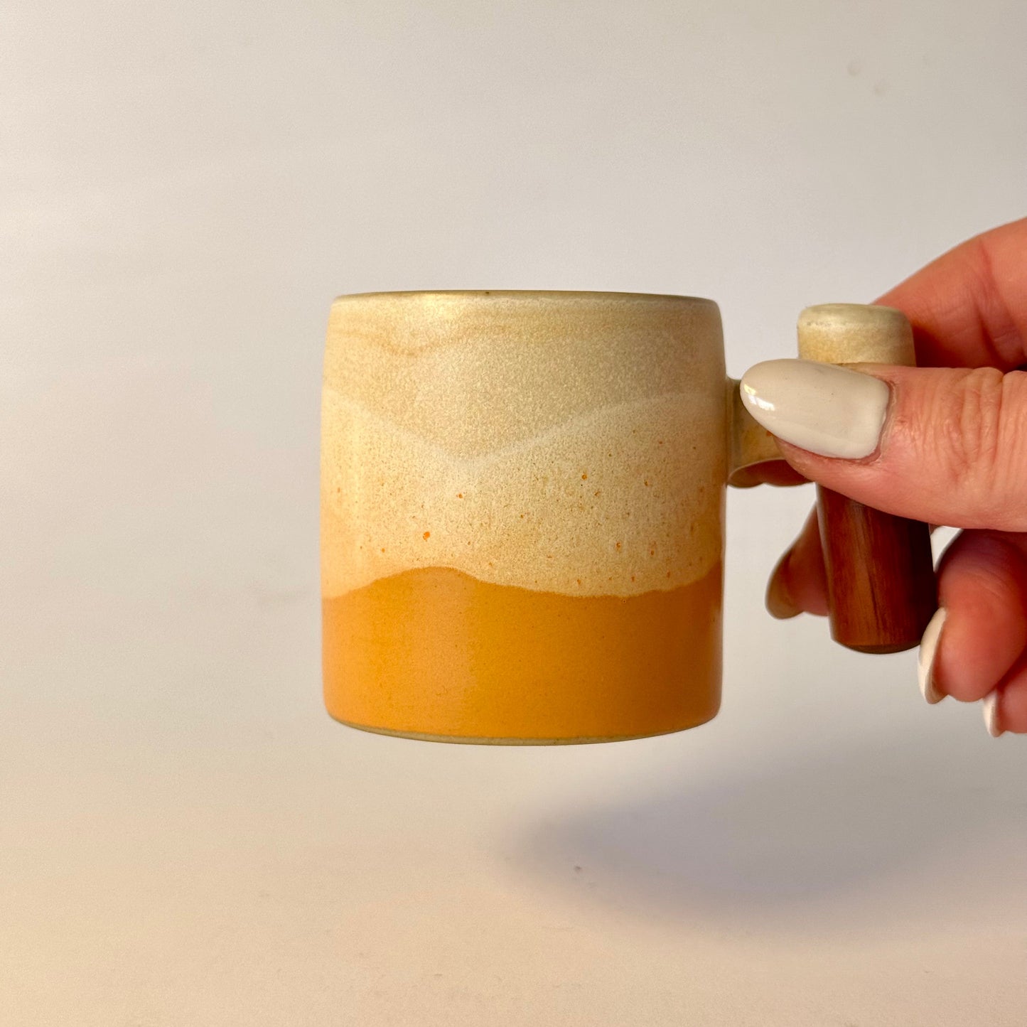 Sunrise Wave Ceramic Espresso Cup