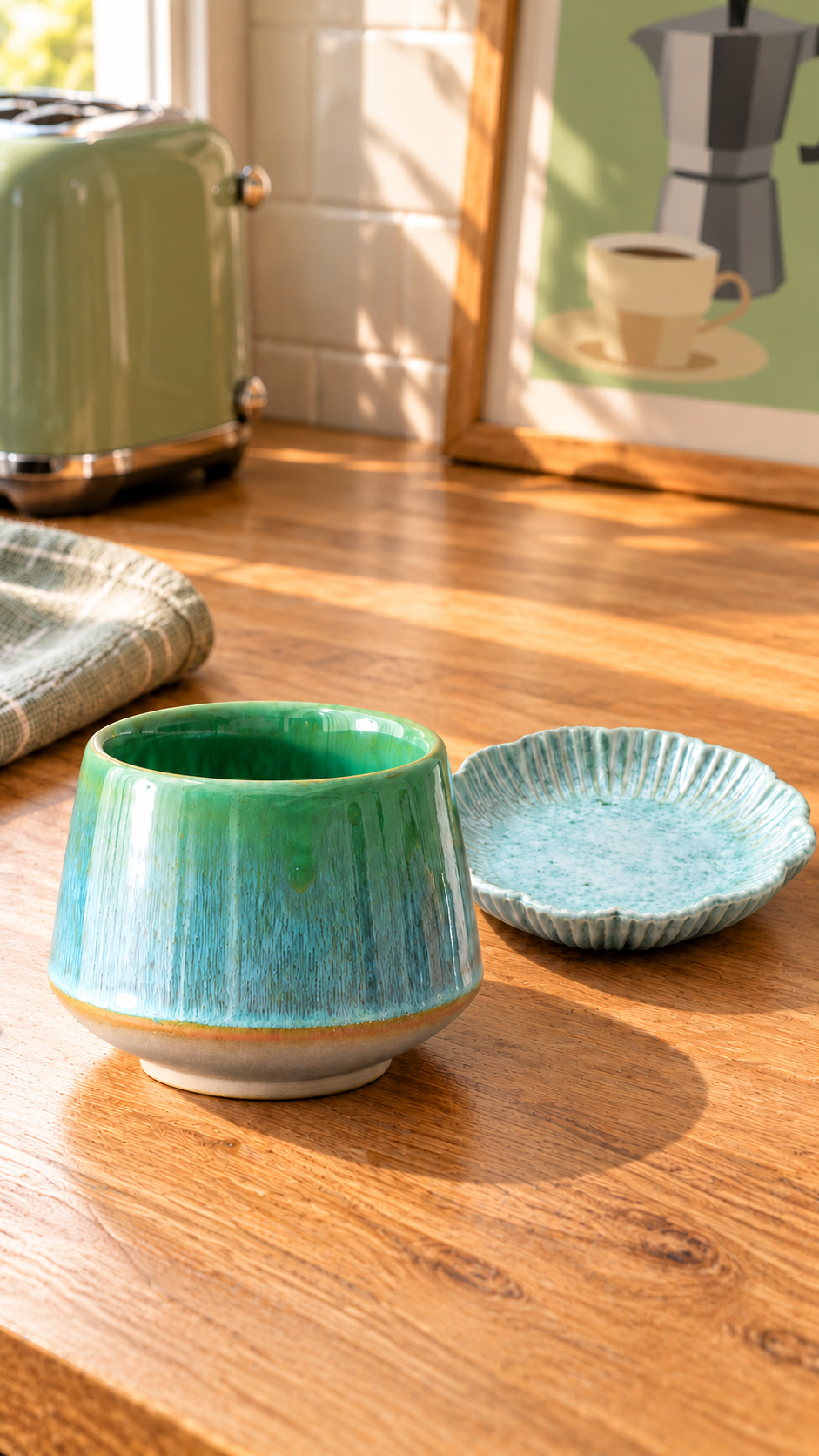 Lagoon Glaze Ceramic Cup