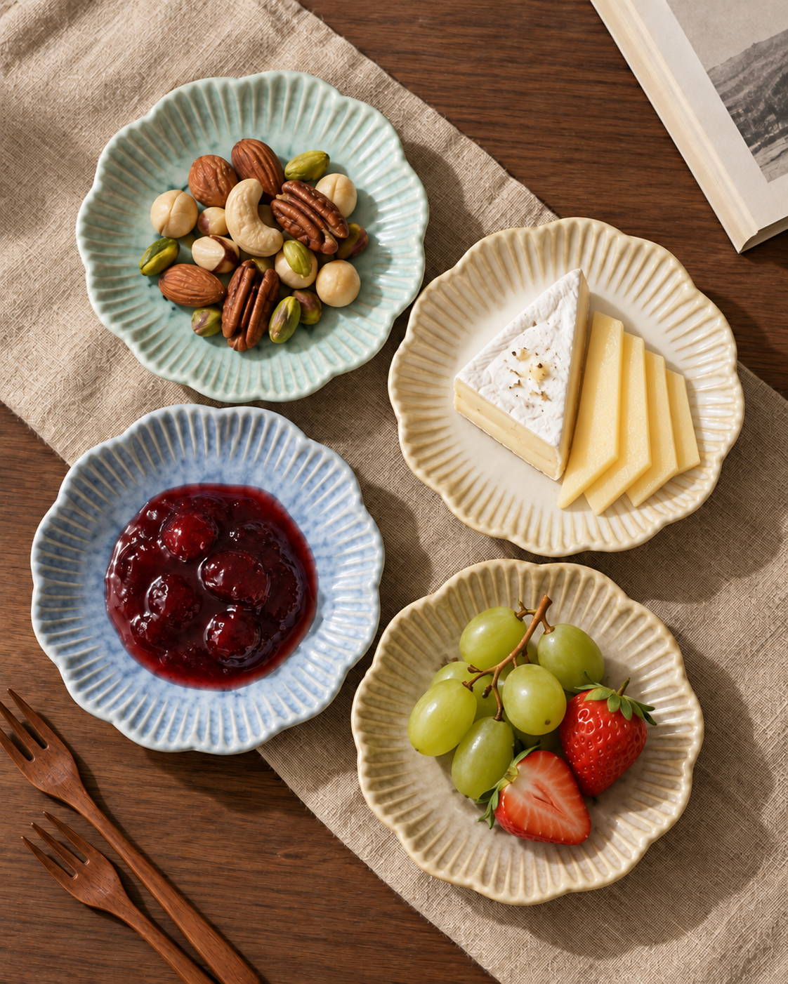 Flower Petal Ceramic Small Plate | Multiple Colours