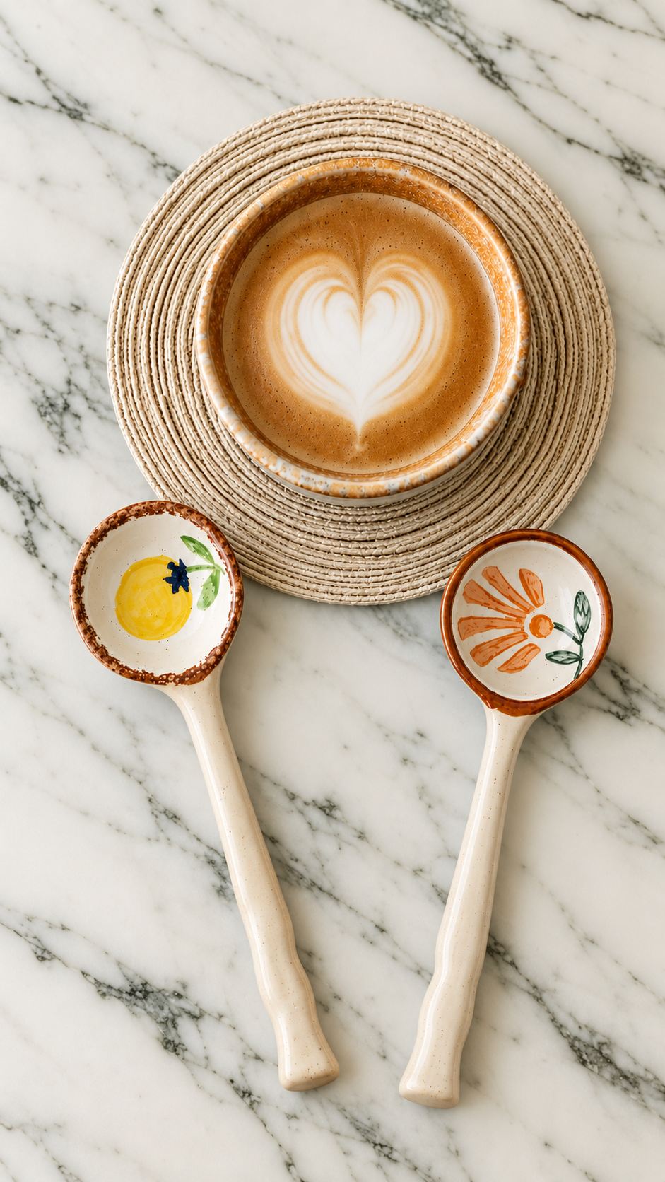 Sunlit Orchard Ceramic Spoon