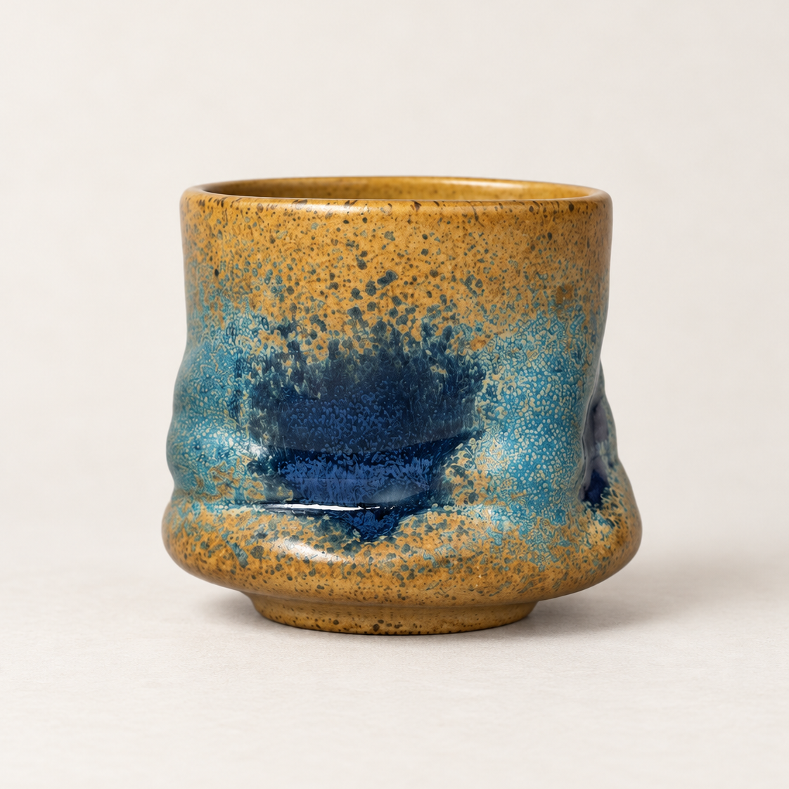 Mediterranean Blue Stone Ceramic Cup