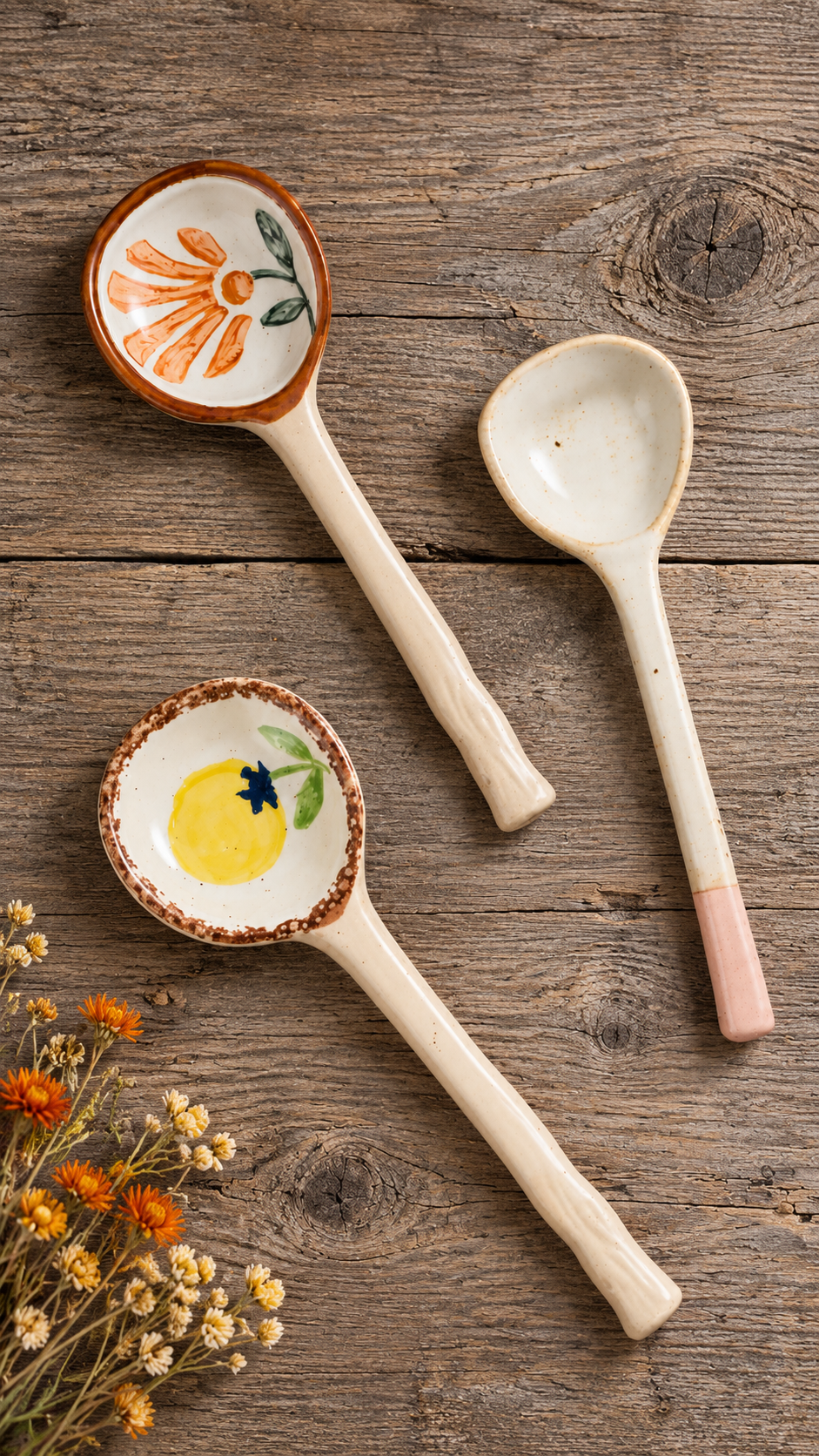 Sunlit Orchard Ceramic Spoon