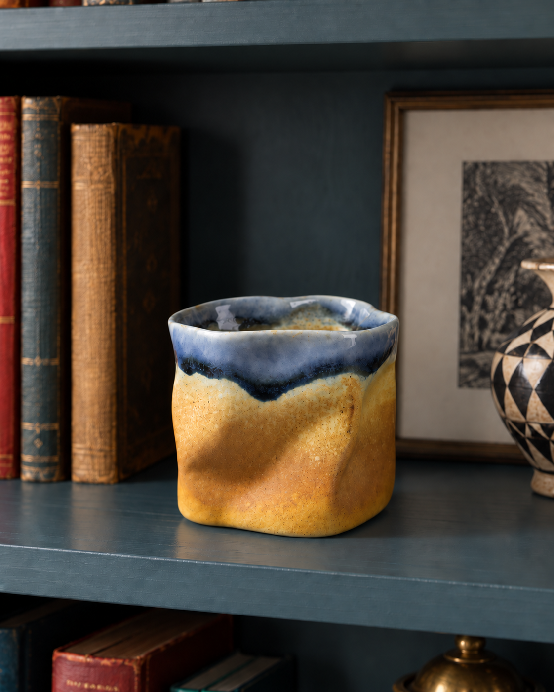 Sunbaked Clay Ceramic Cup