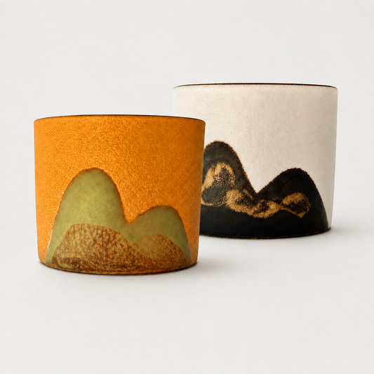 Mountain Ridge Ceramic Espresso Cup Set